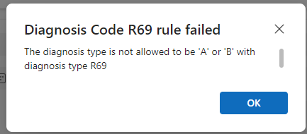 Dignosis Type P rule error