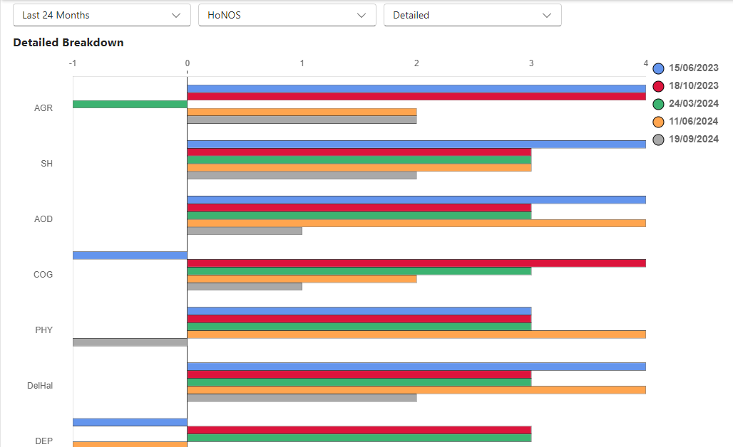 HoNOS Bar Graph