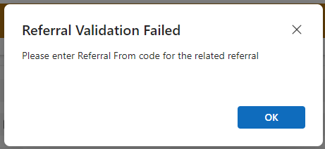 Missing Referral From code on exit